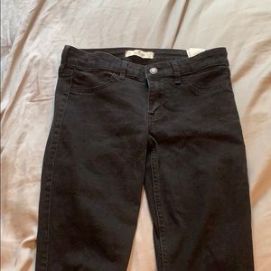Hollister black skinny jeans